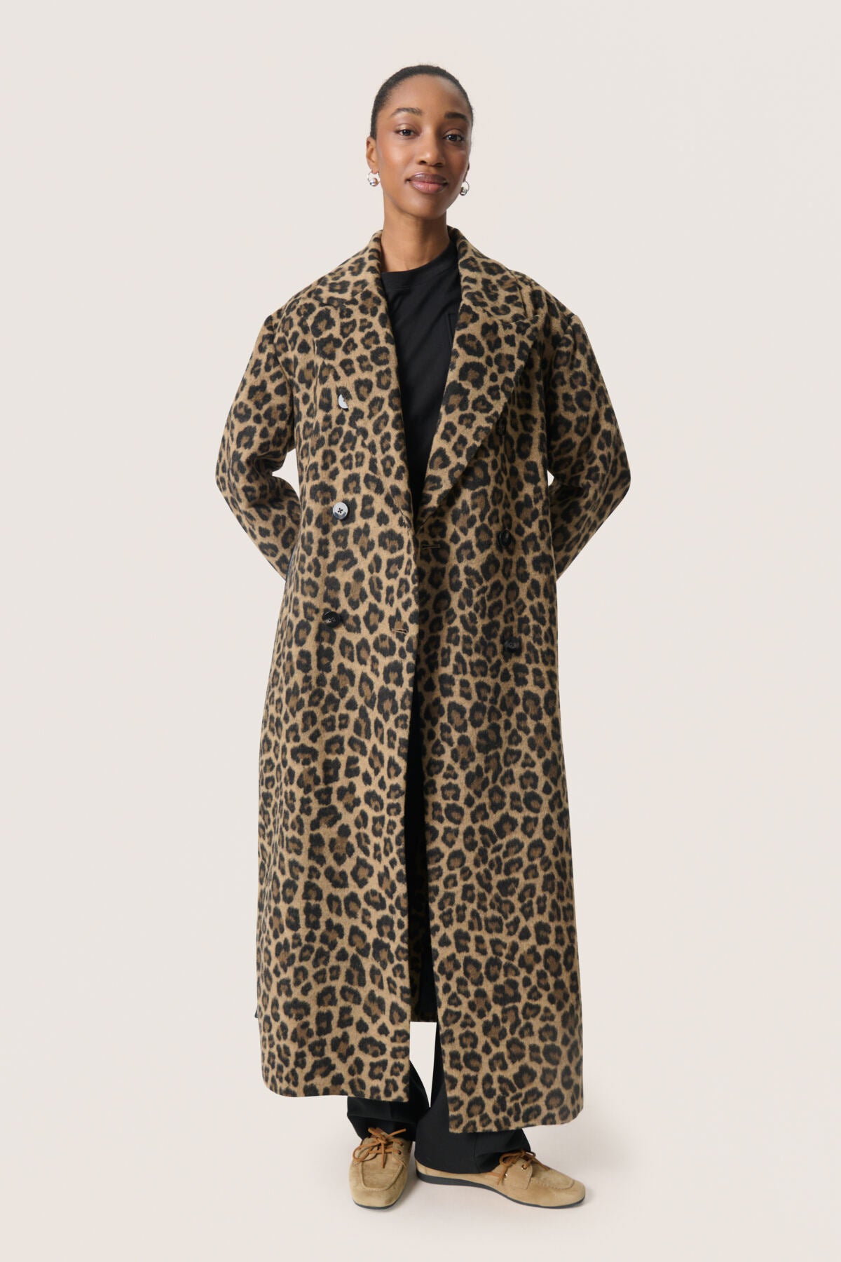 SLLeony Mafalda Coat Leopard Jaquard - 30408683