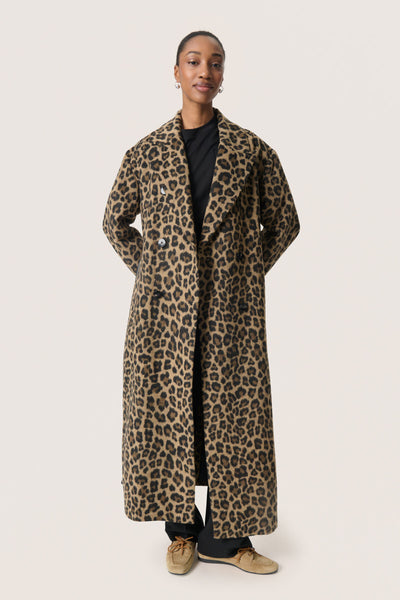 SLLeony Mafalda Coat Leopard Jaquard - 30408683 Thumbnail