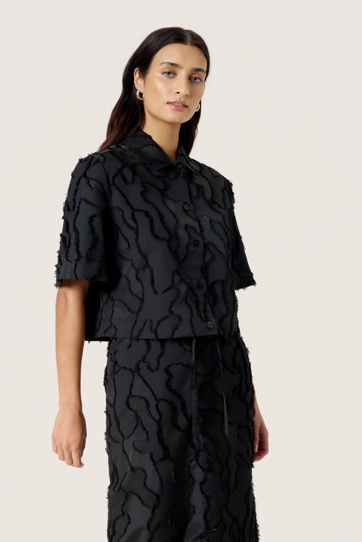 SLNadina Shirt SS Black - 30408686