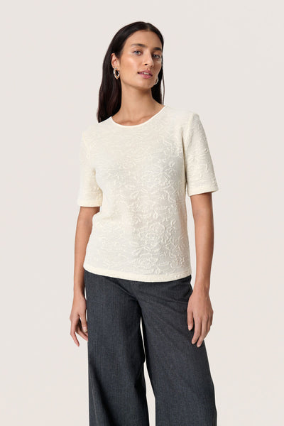 SLLupina Claudetta Tee Whisper White - 30408694 Thumbnail