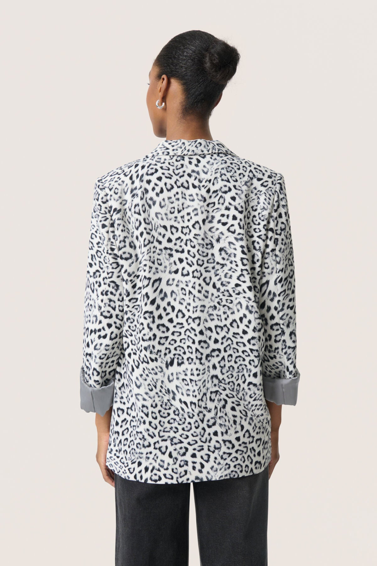 SLShirley Printed Fold-up Blaz Grey Leopard Patteren - 30408730