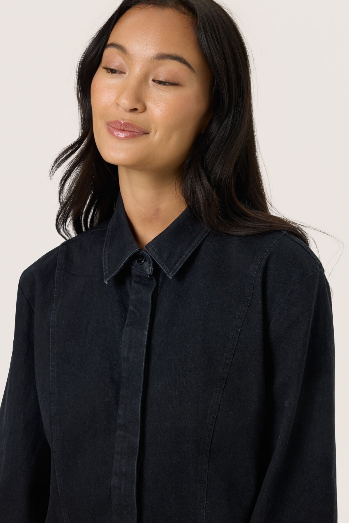 SLRhea Denim Dress Black Washed Denim - 301621 - 30408737