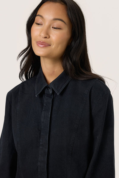 SLRhea Denim Dress Black Washed Denim - 301621 - 30408737 Thumbnail