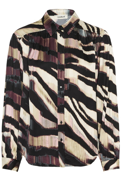 SLCiela Ebba Shirt LS Animalistic Print - 304367 - 30408749 Thumbnail