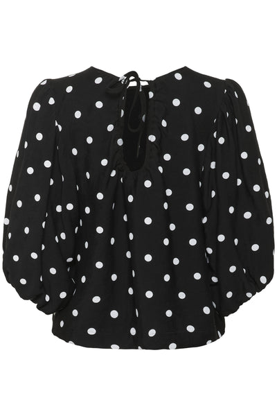 SLIdola Blouse SS Black and White Dots - 304365 - 30408753 Thumbnail