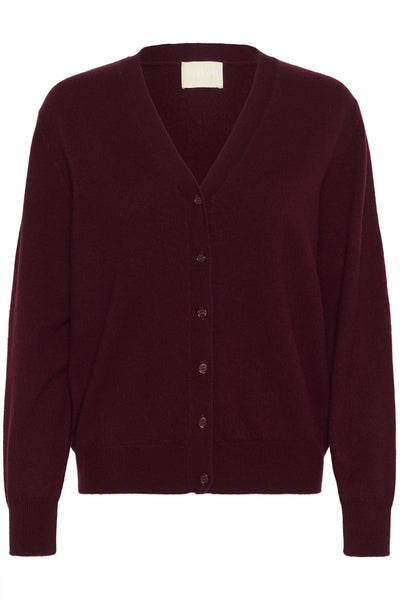 SLMolina V-Neck Cardigan Winetasting - 192118 - 30408754 Thumbnail