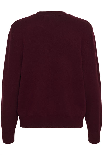 SLMolina V-Neck Cardigan Winetasting - 192118 - 30408754 Thumbnail