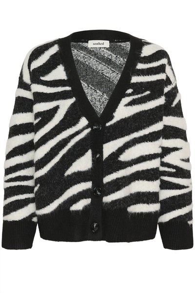 SLSorea Cardigan Black and White Animal - 30436 - 30408755 Thumbnail