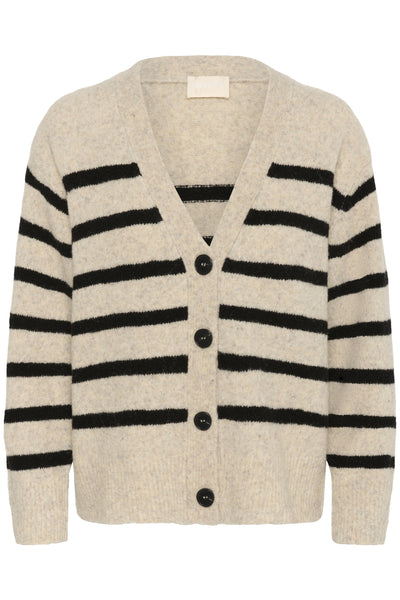 SLBriony Cardigan Dune & Black Stripe - 304348 - 30408756 Thumbnail