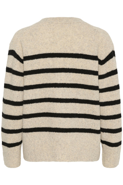 SLBriony Cardigan Dune & Black Stripe - 304348 - 30408756 Thumbnail