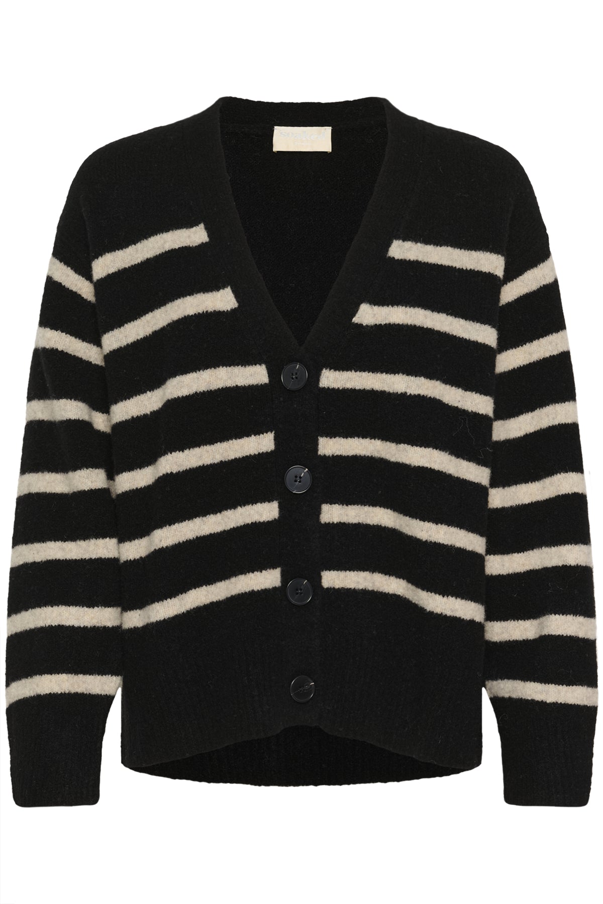 SLBriony Cardigan Black & Dune Stripe - 304349 - 30408756