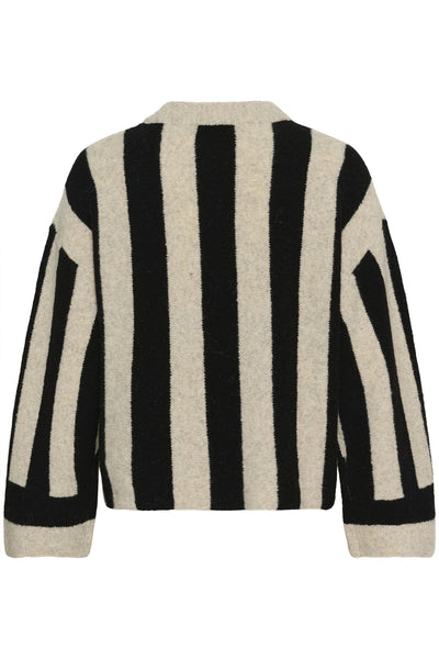 SLBriony Pullover Black & Dune Stripe - 304350 - 30408767 Thumbnail