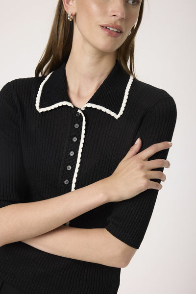 SLLaisa Polo Pullover Black - 194008 - 30408771 Thumbnail