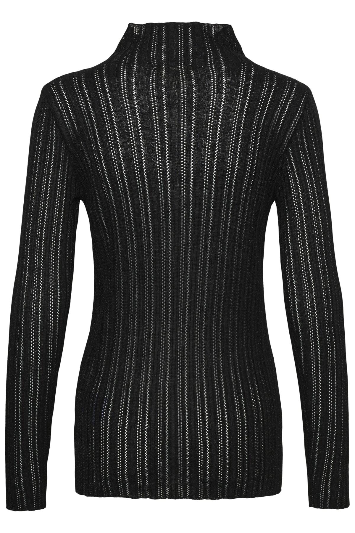 SLOrlena Blouse LS Black Shirt Stripe - 304335 - 30408772