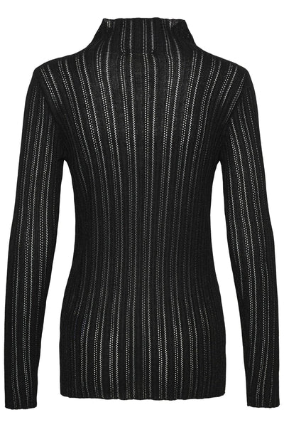 SLOrlena Blouse LS Black Shirt Stripe - 304335 - 30408772 Thumbnail