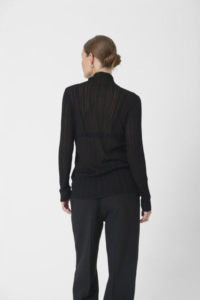 SLOrlena Blouse LS Black Shirt Stripe - 304335 - 30408772 Thumbnail