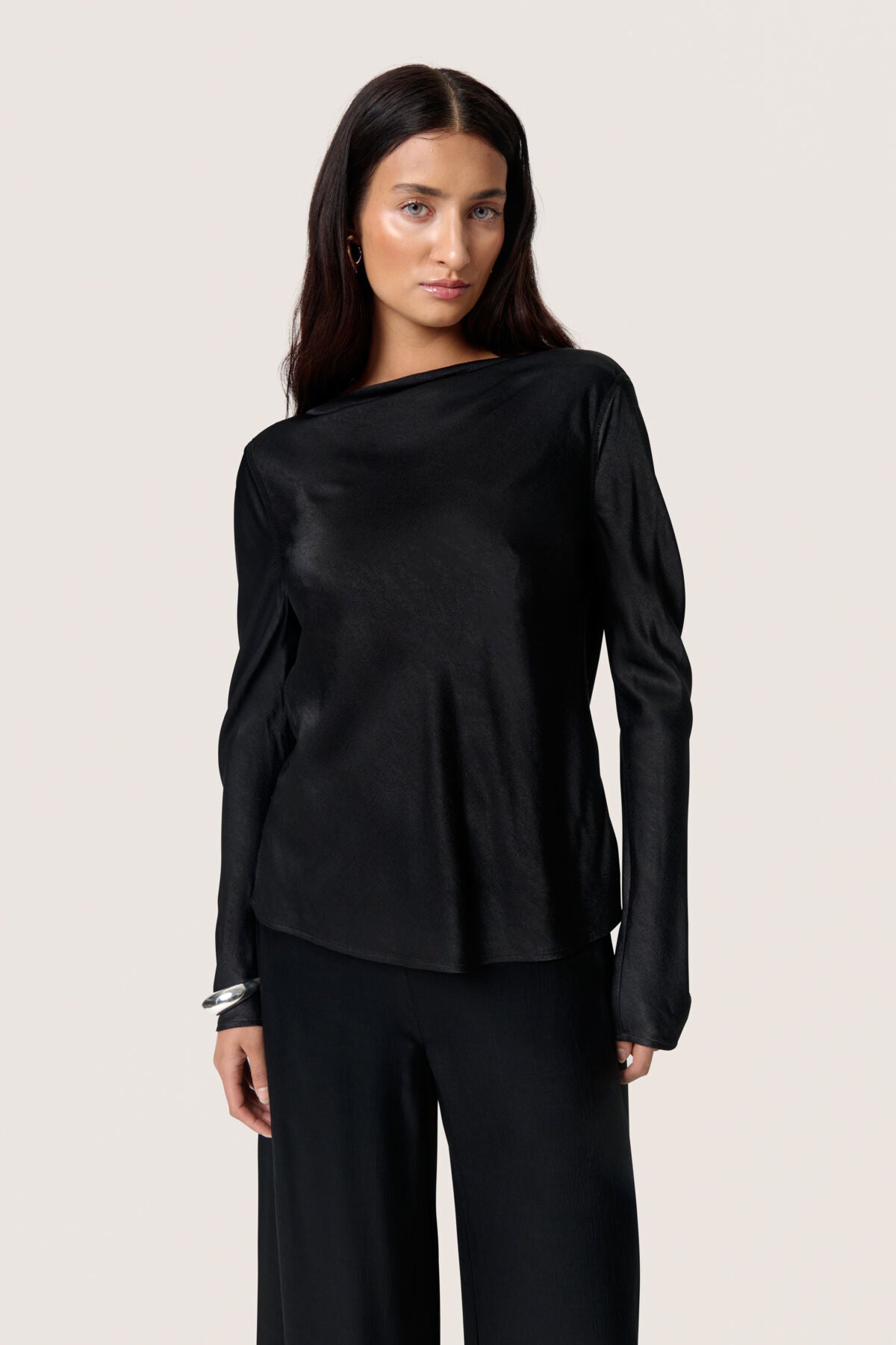 SLRiyan Blouse LS Black - 30408802