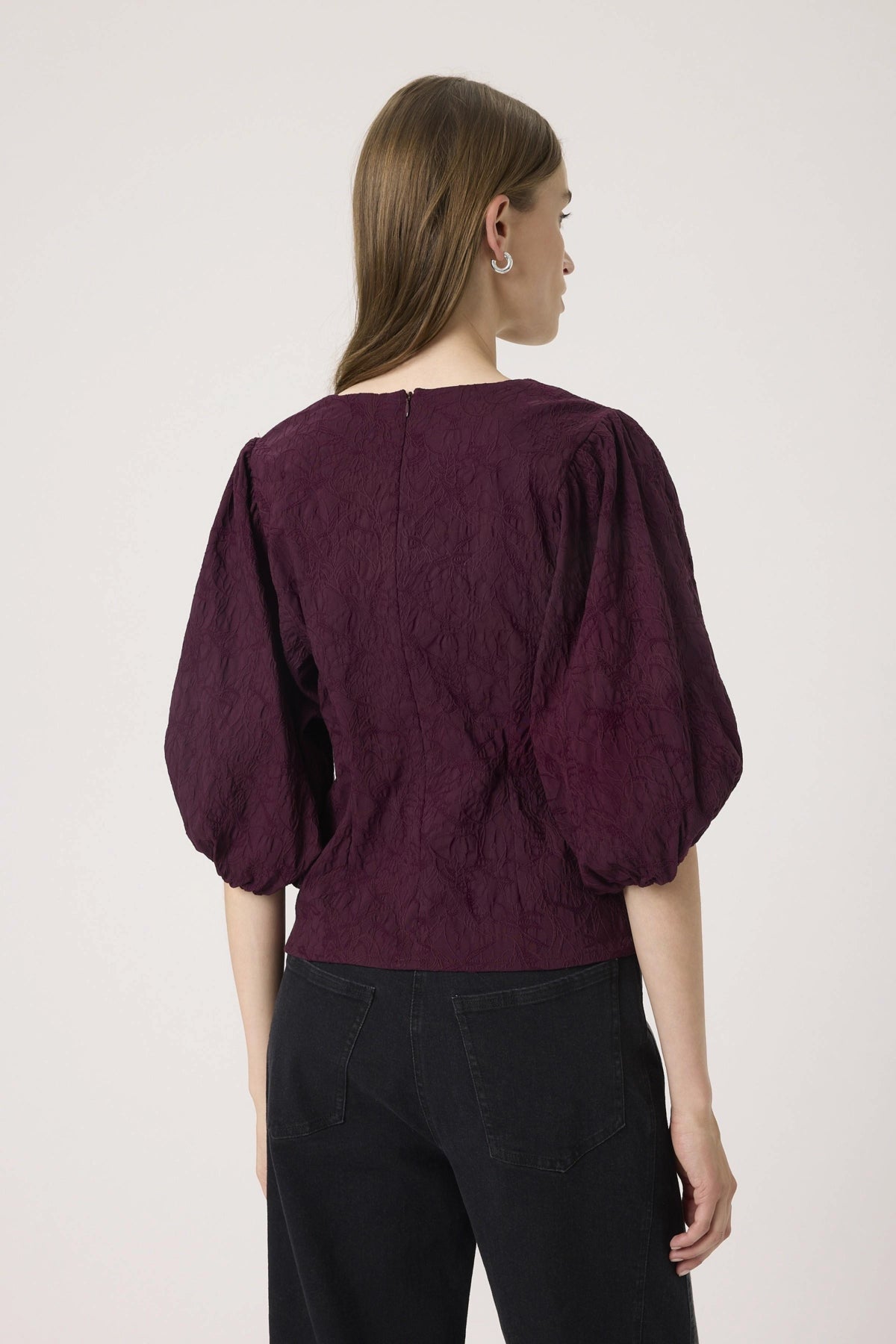 SLMaybel Blouse 3/4 Winetasting - 192118 - 30408805