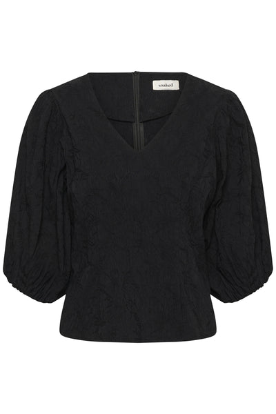 SLMaybel Blouse 3/4 Black - 194008 - 30408805 Thumbnail