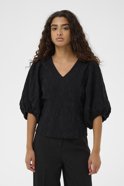 SLMaybel Blouse 3/4 Black - 194008 - 30408805 Thumbnail