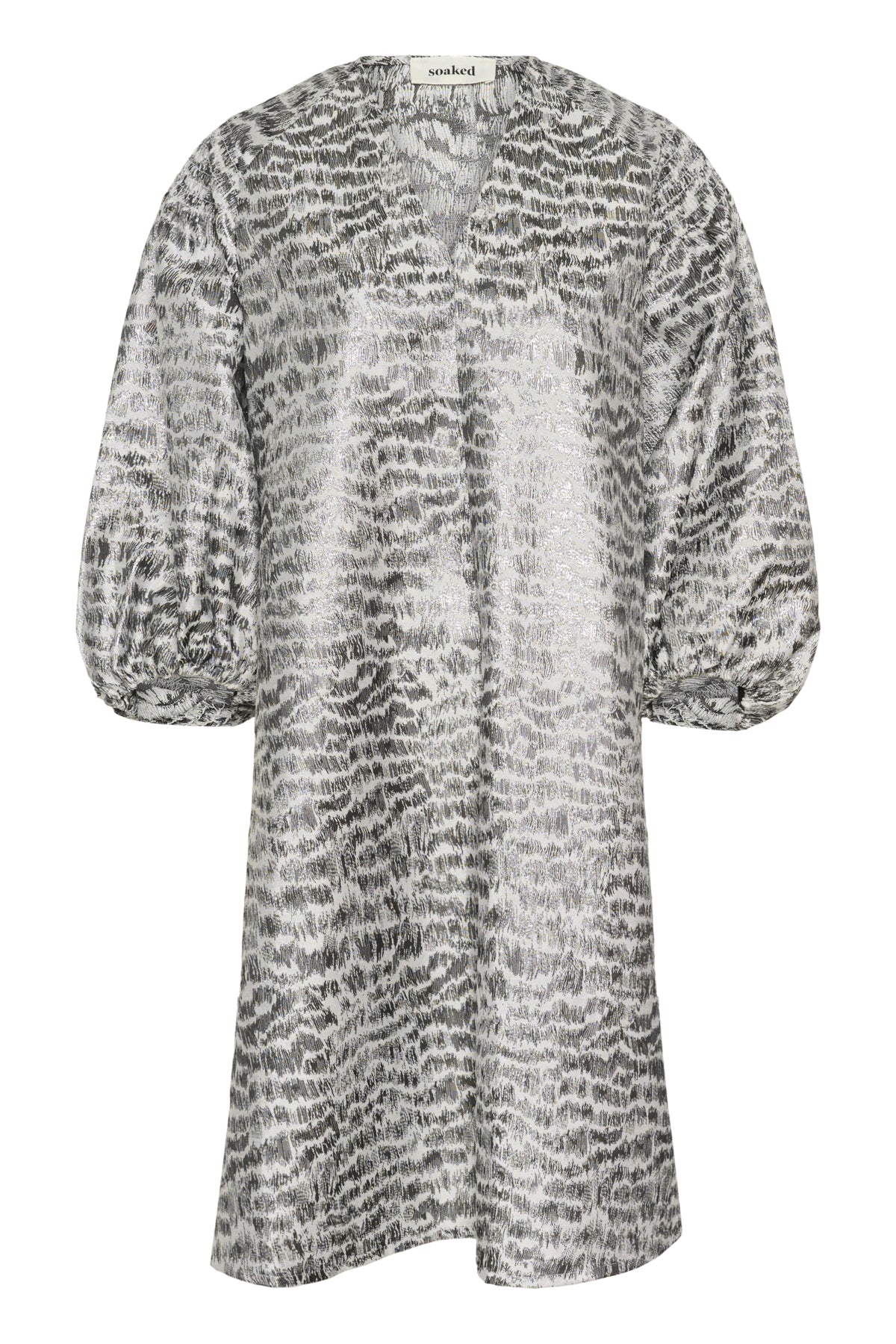 SLPricilla Dress Silvery Animal Jacquard - 3043 - 30408808