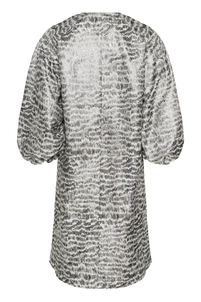 SLPricilla Dress Silvery Animal Jacquard - 3043 - 30408808 Thumbnail