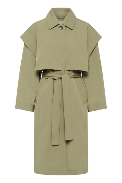 SLRowena Trench Coat Mermaid - 170618 - 30408820 Thumbnail