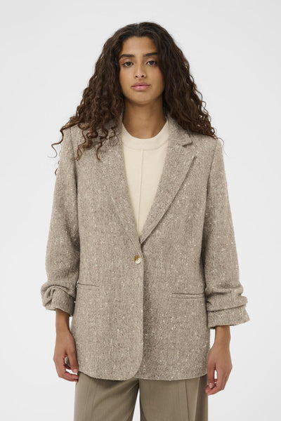 SLOleia Blazer Fossil and White Twill - 30437 - 30408824 Thumbnail