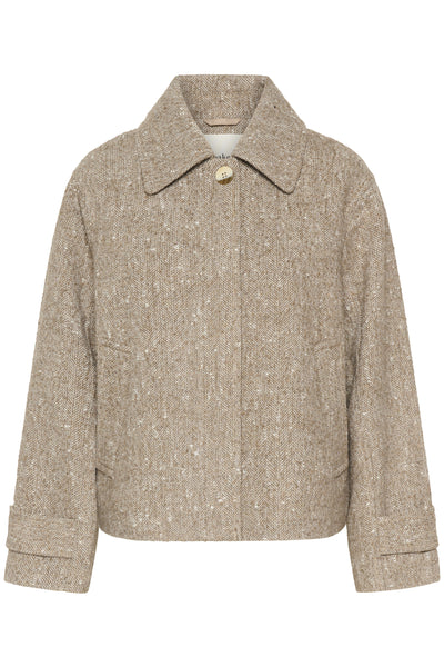 SLOleia Akeleje Jacket Fossil and White Twill - 30437 - 30408825 Thumbnail