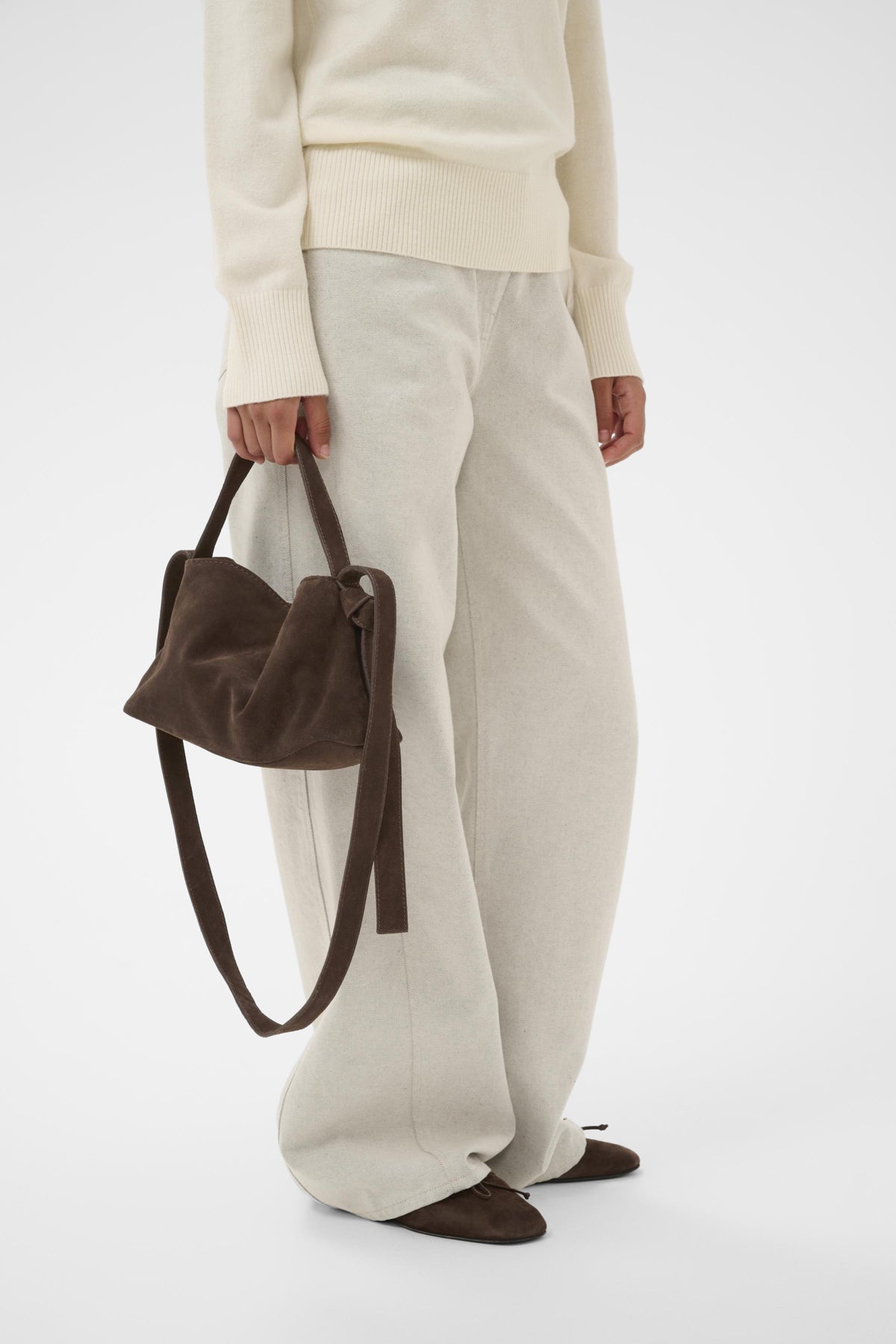 SLCalilje Small Suede Bag Coffee Bean - 190915 - 30408833