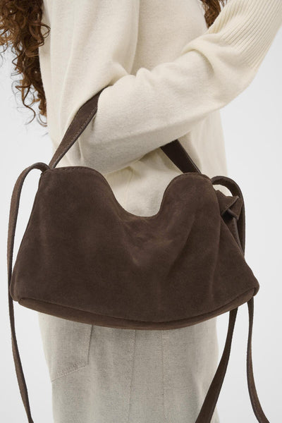 SLCalilje Small Suede Bag Coffee Bean - 190915 - 30408833 Thumbnail