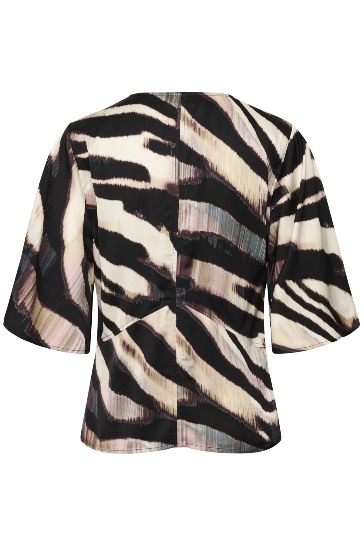 SLCiela Blouse SS Animalistic Print - 304367 - 30408844