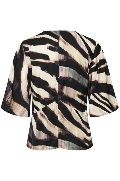 SLCiela Blouse SS Animalistic Print - 304367 - 30408844 Thumbnail