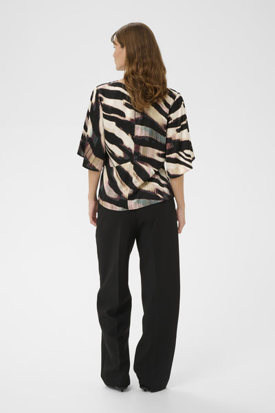 SLCiela Blouse SS Animalistic Print - 304367 - 30408844 Thumbnail
