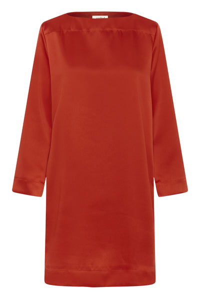 SLLiva Boatneck Dress Red Alert - 181559 - 30408845 Thumbnail