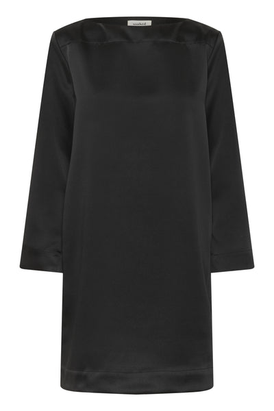 SLLiva Boatneck Dress Black - 194008 - 30408845 Thumbnail