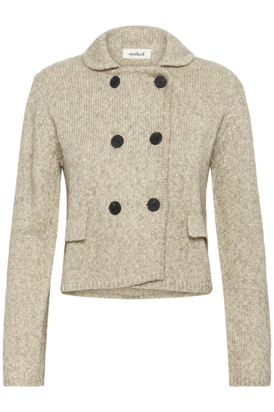 SLZefira Cardigan Timber Wolf Melange - 1713101 - 30408850 Thumbnail