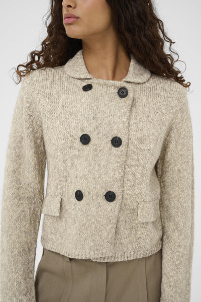 SLZefira Cardigan Timber Wolf Melange - 1713101 - 30408850 Thumbnail