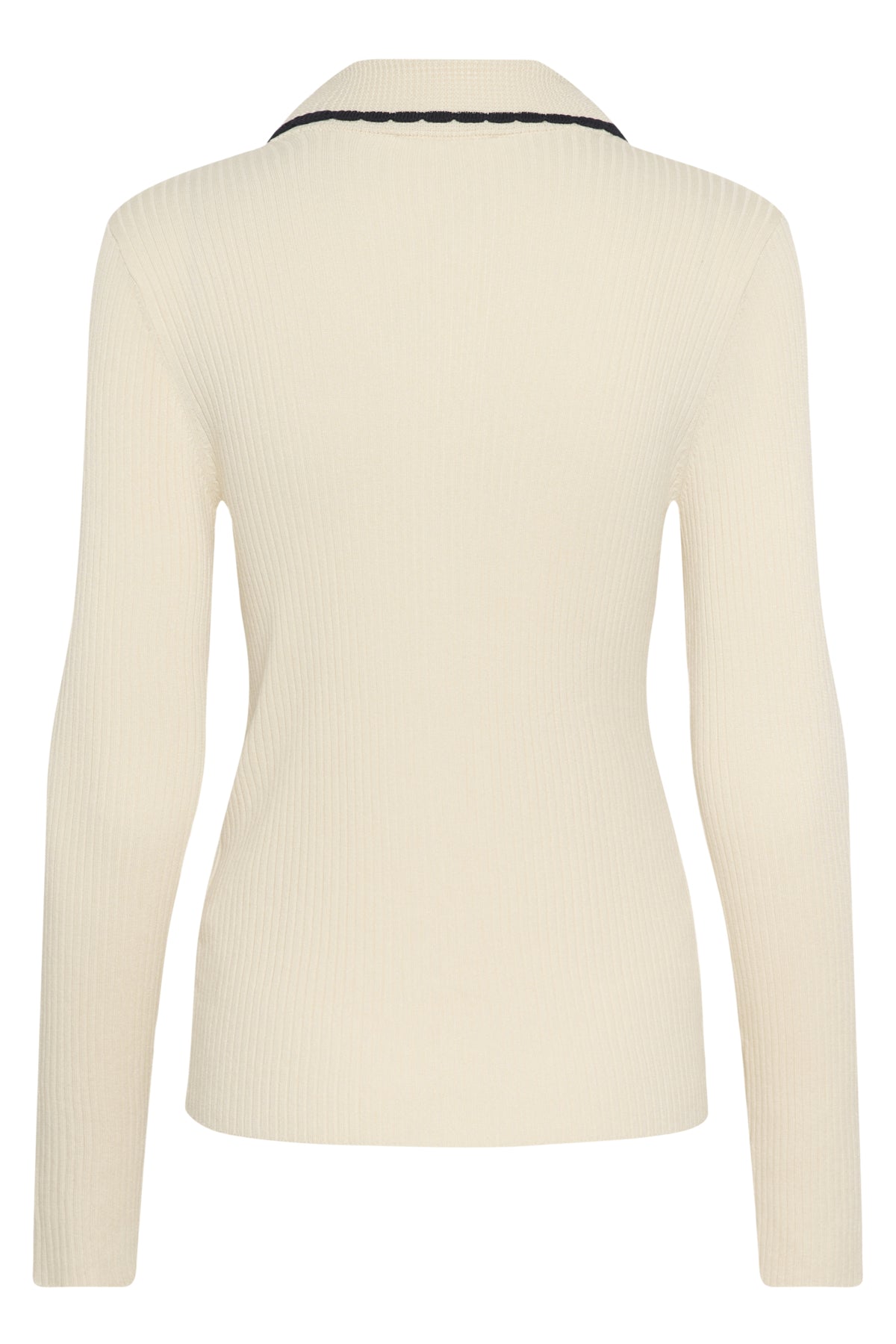 SLLysandra Polo Cardigan Whisper White - 110701 - 30408852