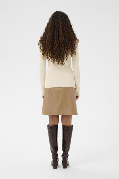 SLLysandra Polo Cardigan Whisper White - 110701 - 30408852 Thumbnail