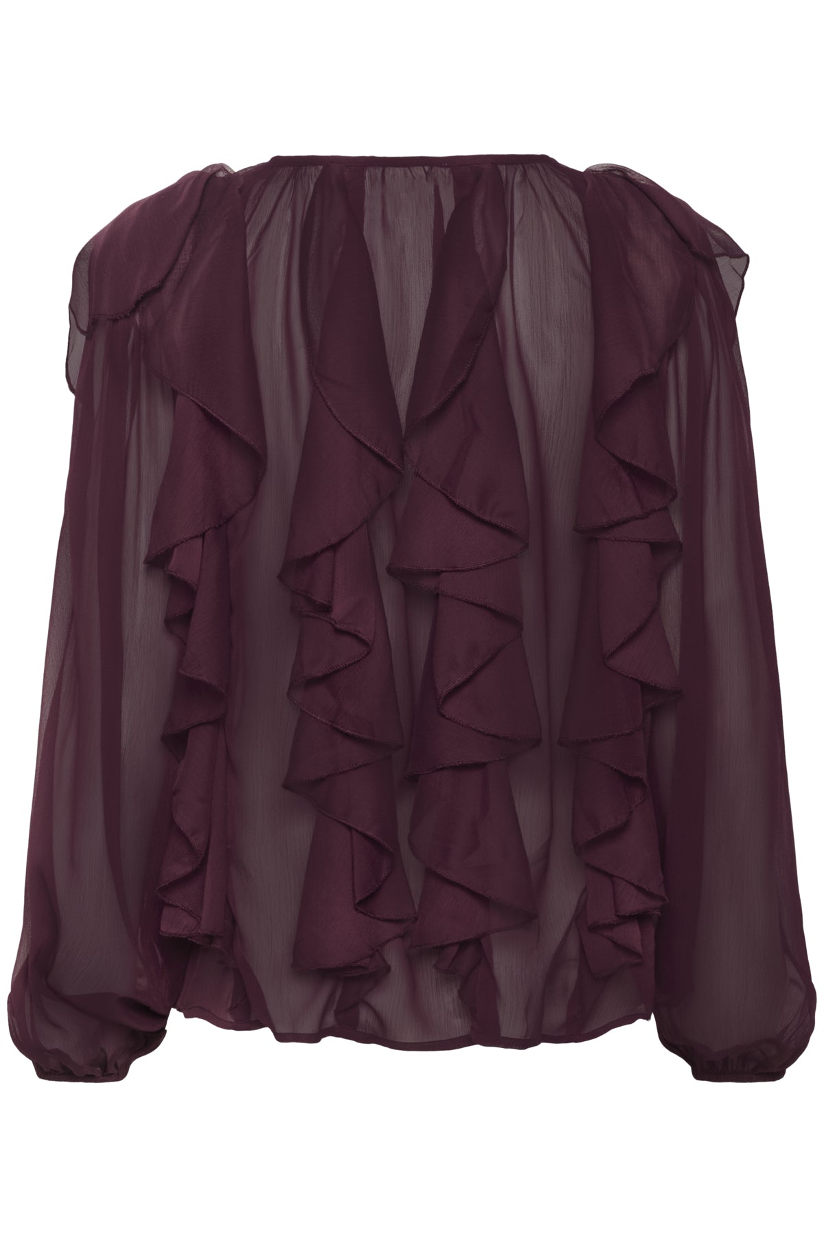 SLHarietta Frill Blouse Winetasting - 192118 - 30408857