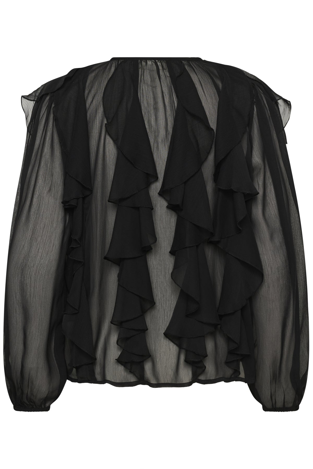 SLHarietta Frill Blouse Black - 194008 - 30408857