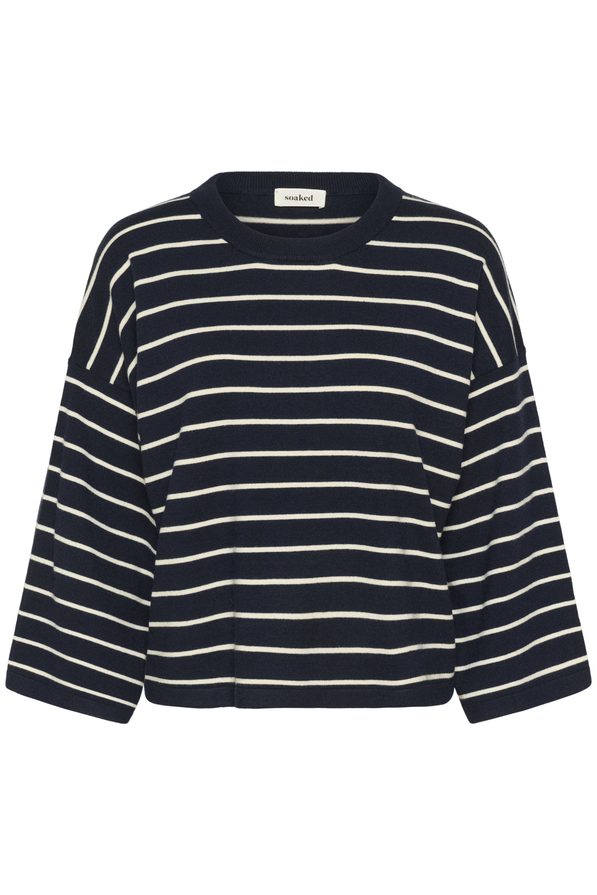SLSpina Boxy Pullover Cropped Salute with White stripes - 30 - 30408863