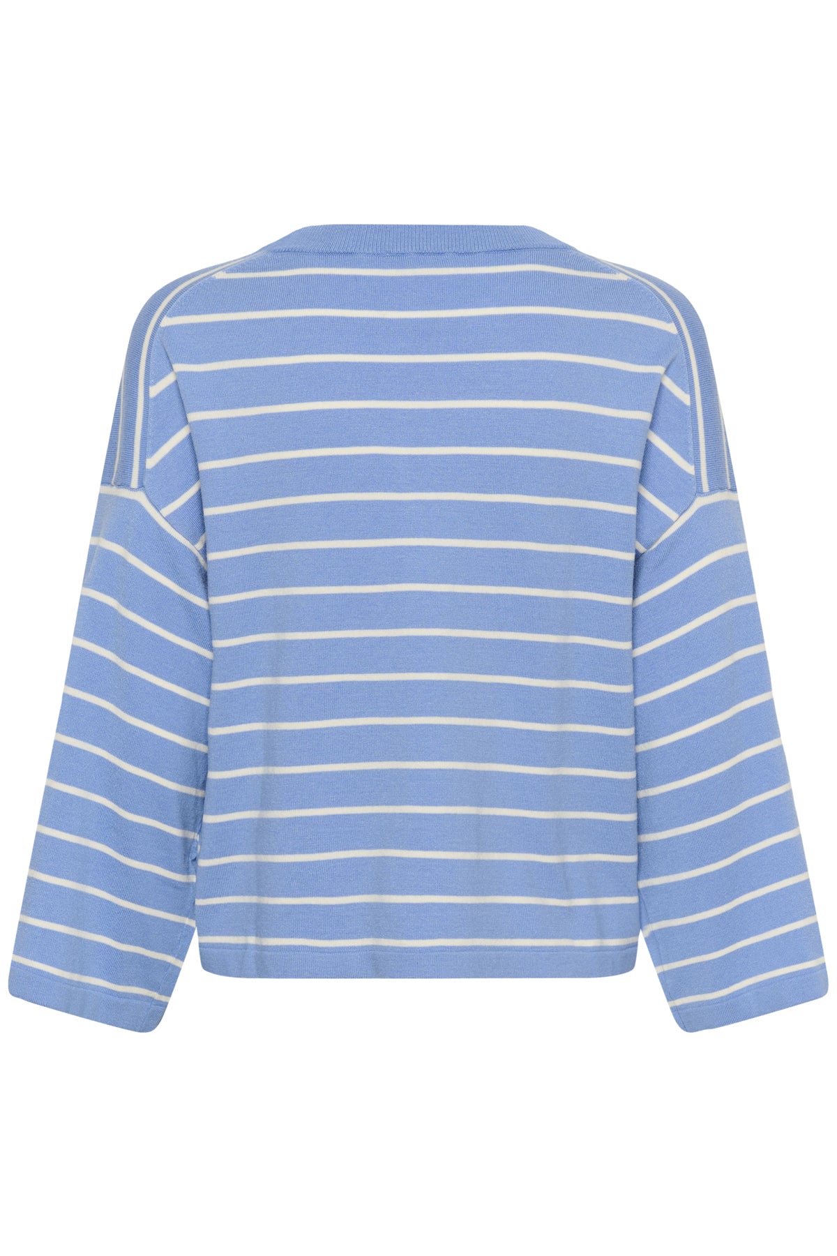 SLSpina Boxy Pullover Cropped Hydranega w White Stripe - 305 - 30408863