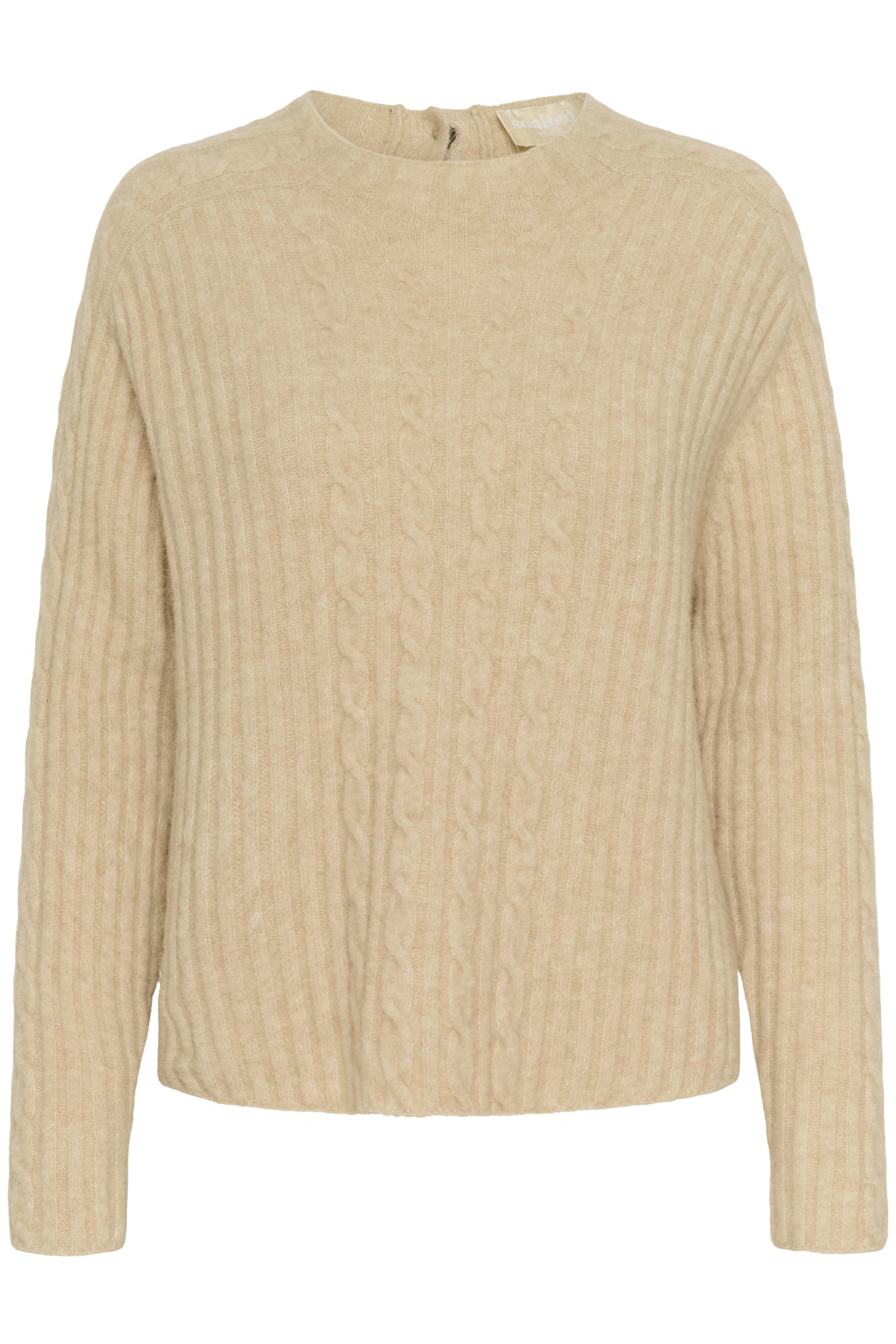 SLAnina Cable Pullover Parchment Melange - 1309081 - 30408866