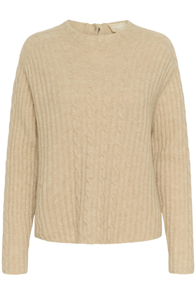 SLAnina Cable Pullover Parchment Melange - 1309081 - 30408866 Thumbnail