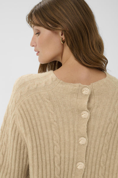 SLAnina Cable Pullover Parchment Melange - 1309081 - 30408866 Thumbnail