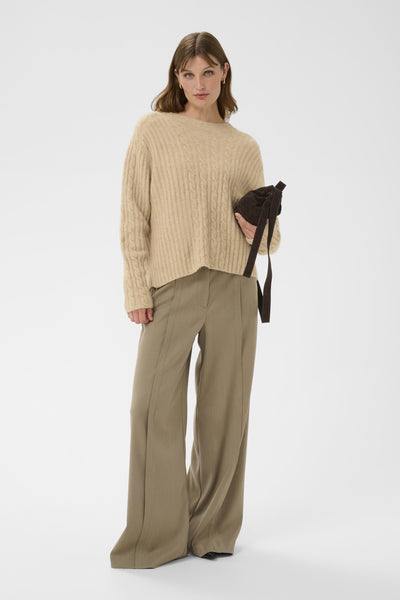 SLAnina Cable Pullover Parchment Melange - 1309081 - 30408866 Thumbnail