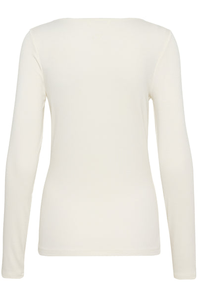 SLNaida V-Neck Tee Broken White - 111001 - 30408885 Thumbnail