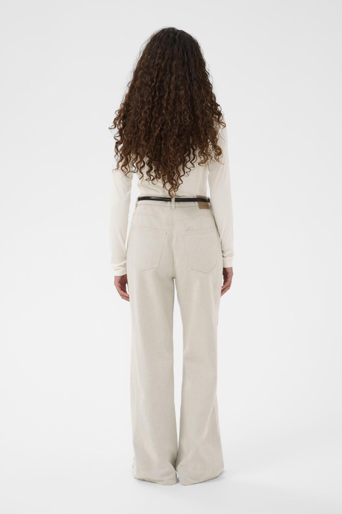 SLNaida V-Neck Tee Broken White - 111001 - 30408885